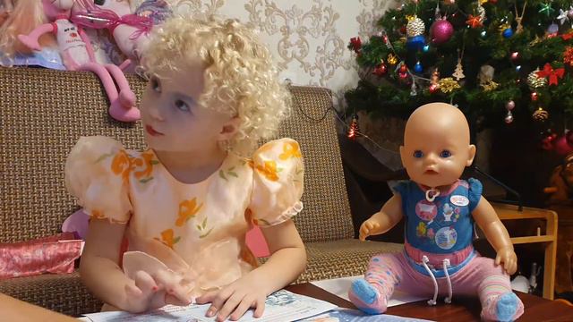 Пишем письмо Деду Морозу вместе с Беби бон/letter for Santa Claus with baby Born смотреть онлайн