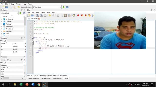 Gauss-Jordan Method in GNU Octave (MATLAB Alternative) смотреть онлайн