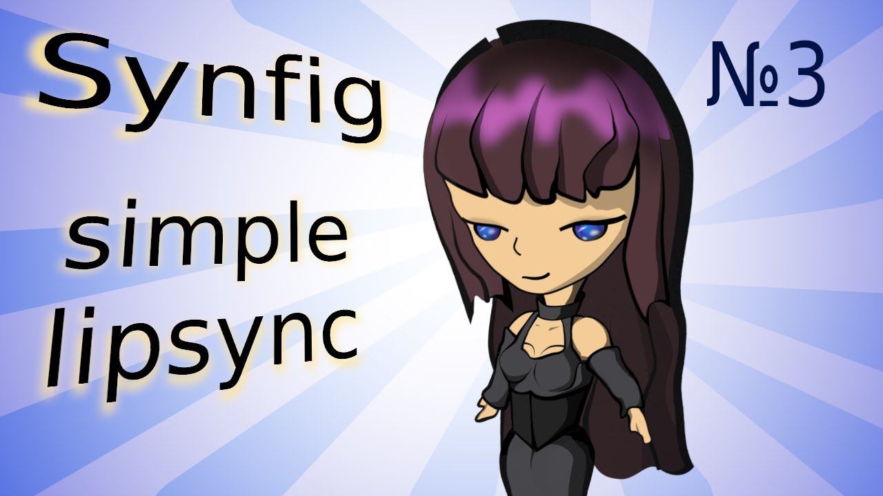 Synfig говорящий персонаж (simple Lipsync ENG Subs)