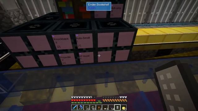Minecraft Sky Factory 4 Ep 20: Ender Library and Ender Bookshelves for Auto Enchantment Storage! смотреть онлайн