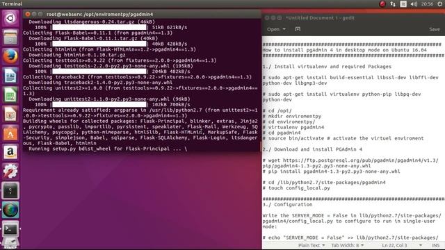 PostgreSQL - How to install pgAdmin 4 in desktop mode on Ubuntu 16.04 LTS смотреть онлайн