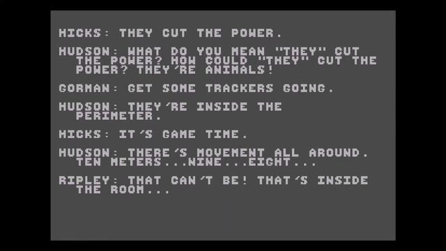 All 80s and 90s ALIEN games - Aliens: The Computer Game on C64 (Activision, 1986) смотреть онлайн