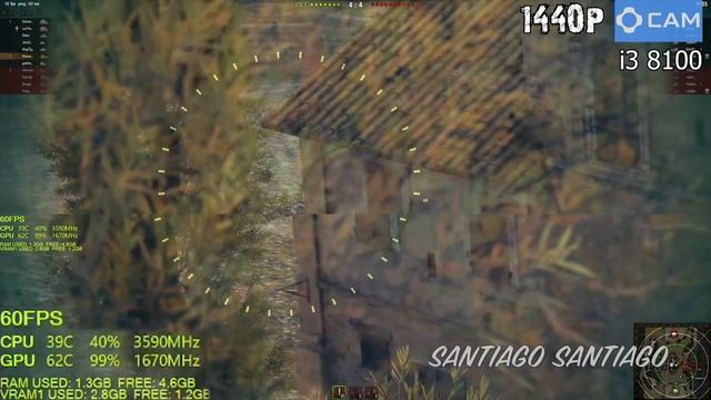 World of Tanks 1.0 - GTX 1050 ti - i3 8100 - G4560 - 1080p - 1440p - 4K - benchmark смотреть онлайн