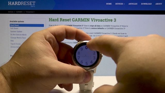 How to Change Date & Time in GARMIN Vivoactive 3 - Time Settings смотреть онлайн