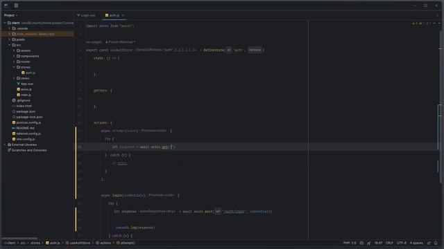 08. Call user api (Vue and Laravel Api Token Authentication) смотреть онлайн