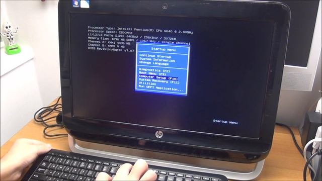 How to enter the BIOS on HP All in One PCs - The easy way! смотреть онлайн