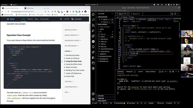 Intro to React Hooks смотреть онлайн