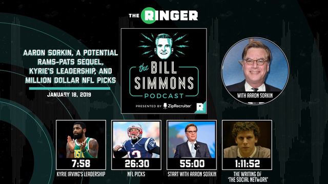 Aaron Sorkin, Kyrie's Leadership, and Million Dollar NFL Picks | The Bill Simmons Podcast смотреть онлайн