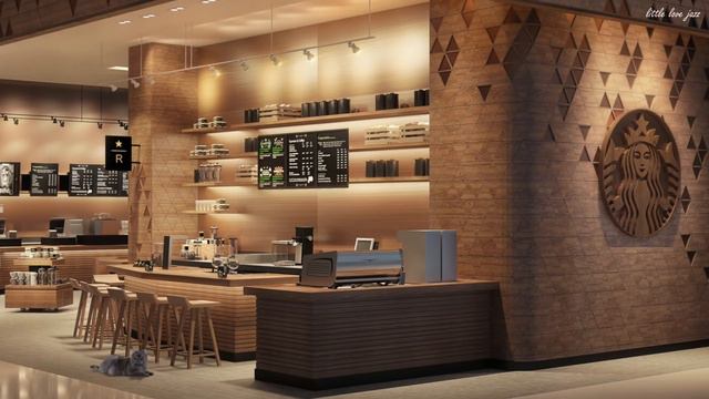 Starbucks Coffee Shop Music - Starbucks Cafe Jazz Music, Starbucks Cafe in Starfield Hanam, Korea смотреть онлайн