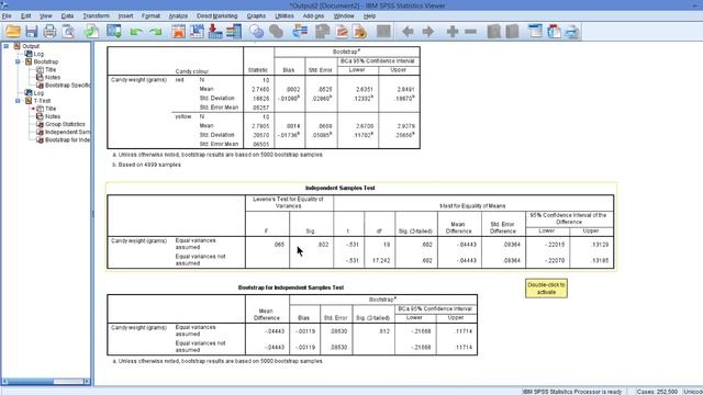 Bootstrapping: Interpretation of results смотреть онлайн
