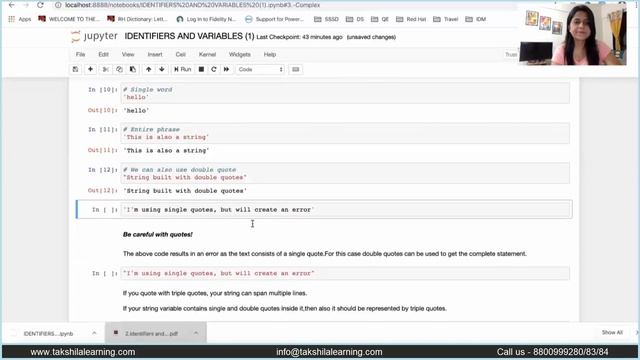 Python : Variables and Identifiers and Data Types | Python for EDA смотреть онлайн