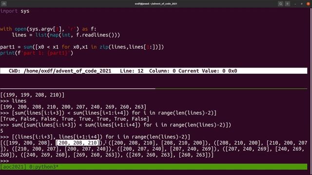 Sonar Sweep [Day 1 - Advent of Code 2021] смотреть онлайн