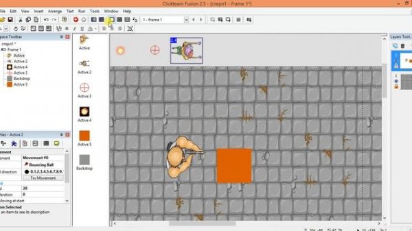 Top-Down-Шутер - Создание игры в Clickteam Fusion