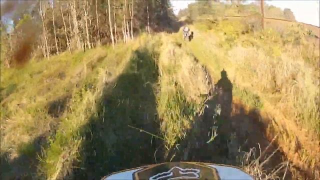 CRF250X, TTR250, TE510 on a trail ride. смотреть онлайн