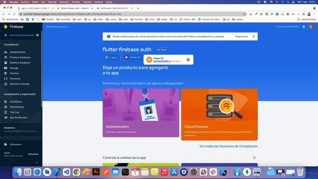 Flutter - Firebase Authentication - 40 (Configuración para inicio de sesión con apple) смотреть онлайн