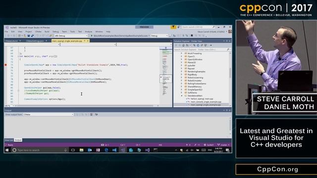 Latest & Greatest in Visual Studio for C++ developers - Steve Carroll & Daniel Moth [ CppCon 2017 ] смотреть онлайн
