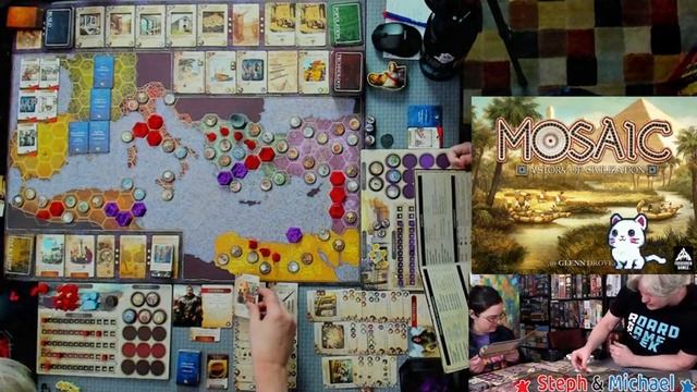 All the Games with Steph: Mosaic: A Story of Civilization - The Playthrough смотреть онлайн