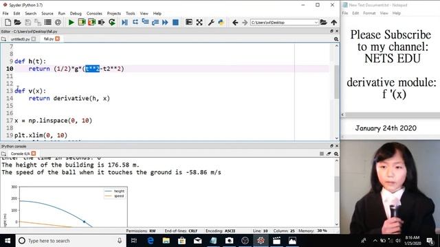 Math, Python Series 15 - Scipy derivative module 程序 计算微分 смотреть онлайн