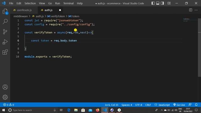 JWT Middleware Authentication API In Node, Express JS, and MongoDB In Hindi смотреть онлайн