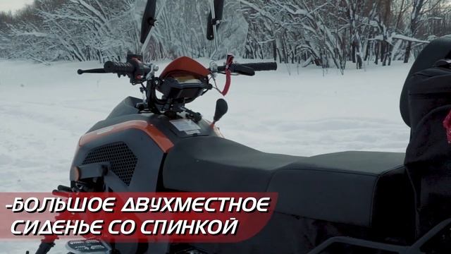 Тест и обзор снегохода PROMAX 210 SNOWPRO XE 2022 в лесу смотреть онлайн