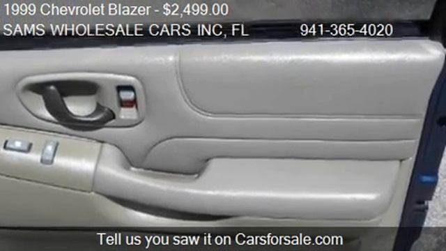 1999 Chevrolet Blazer LT 4-Door 2WD - for sale in SARASOTA, смотреть онлайн