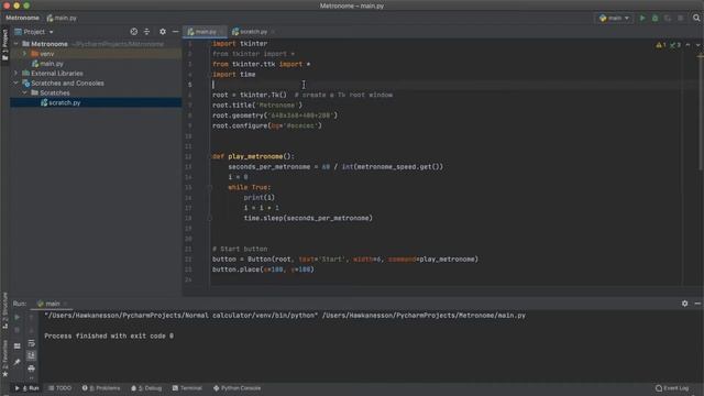 I created a metronome with python! (partly) смотреть онлайн