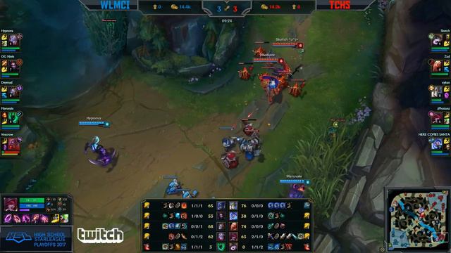 HSL LoL 2017 Playoffs ro16  Temple City vs William Lyon Mackenzie G1