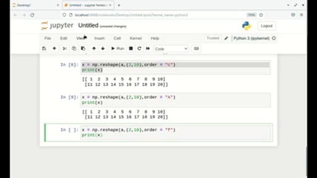 67 الحلقة السابعة مكتبة numpy شرح reshape and resize смотреть онлайн