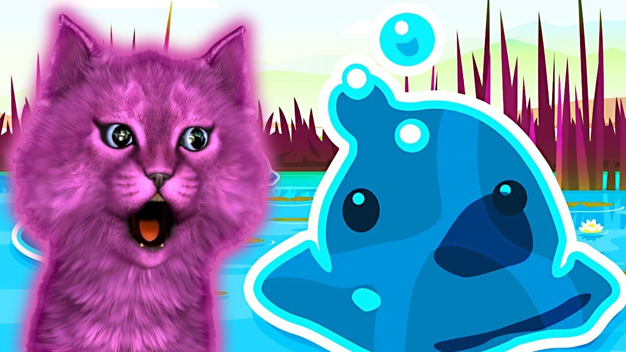 СЛАЙМЫ из ВОДЫ и КОТЕНОК АБИ ИГРА для ДЕТЕЙ и МАЛЫШЕЙ #83 смотреть онлайн