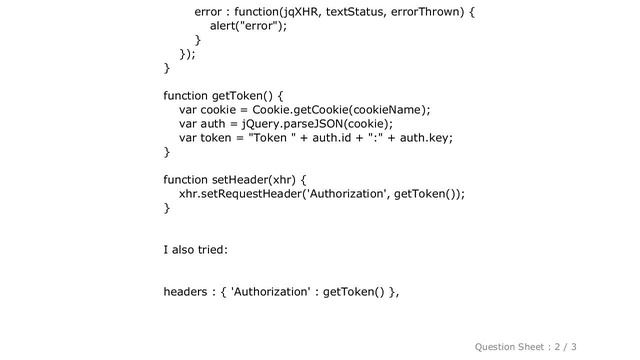 jQuery : cross-origin 'Authorization'-header with jquery.ajax() смотреть онлайн