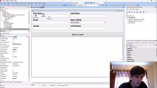 Delphi Programming Series: 44.2 - Adding new records to a database смотреть онлайн