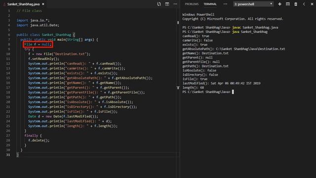 File Input/Output (Java) смотреть онлайн