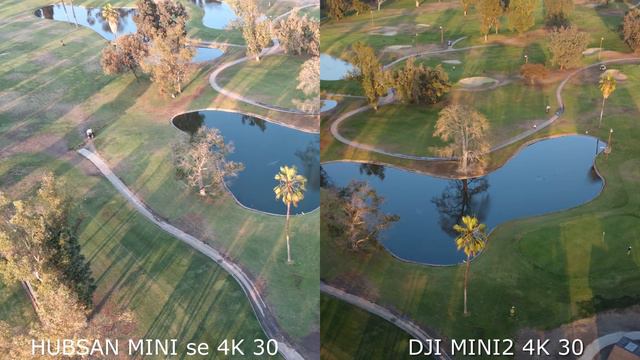 HUBSAN ZINO MINI SE vs DJI MINI2 4K30 CAMERA COMPARISON смотреть онлайн