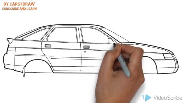 How to Draw a Lada 112 / Как нарисовать Lada 112 смотреть онлайн