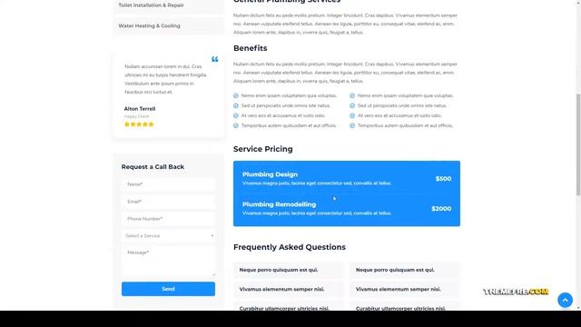Hiratsuka - Plumbing WordPress Theme drain cleaning construction смотреть онлайн
