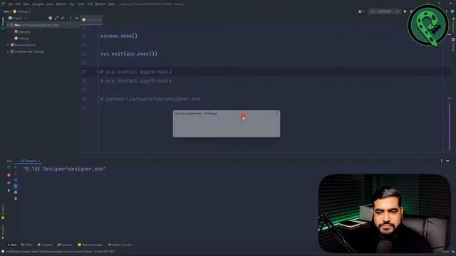 قسمت سوم آموزش Pyqt6 ( آموزش نصب و کار با pyqt Designer و هماهنگ سازی با Pycharm ) смотреть онлайн