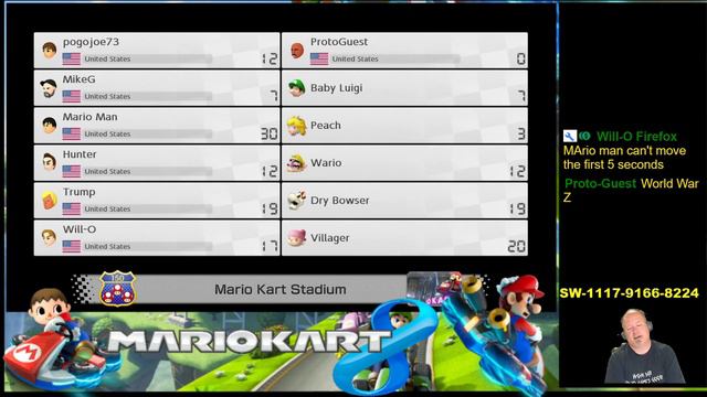 Mario Kart 8 - *SW-1117-9166-8224!* - [Live 🔴] смотреть онлайн