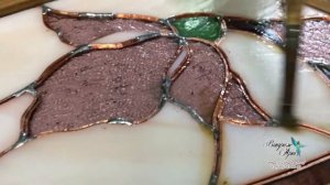 Изготовление витража Тиффани в Русском стиле.