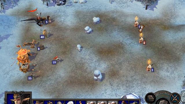 Heroes 5 Hammers of Fate прохождение Смешанной компании 4 миссия Драконы смотреть онлайн