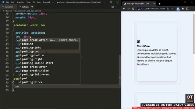 CSS Light Version Neumorphism Cards Using Html & CSS with Hover Effects | CSS UI Design Tutorial смотреть онлайн