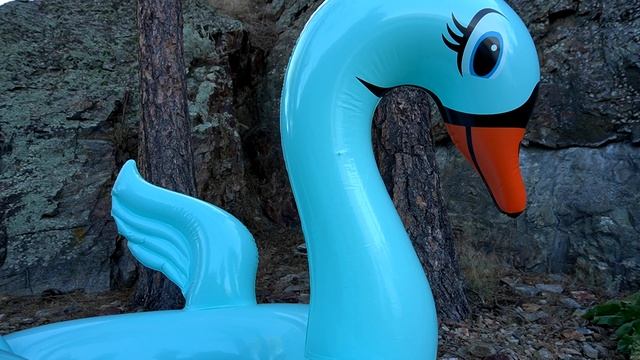 Popping Turquois Inflatable Swan смотреть онлайн