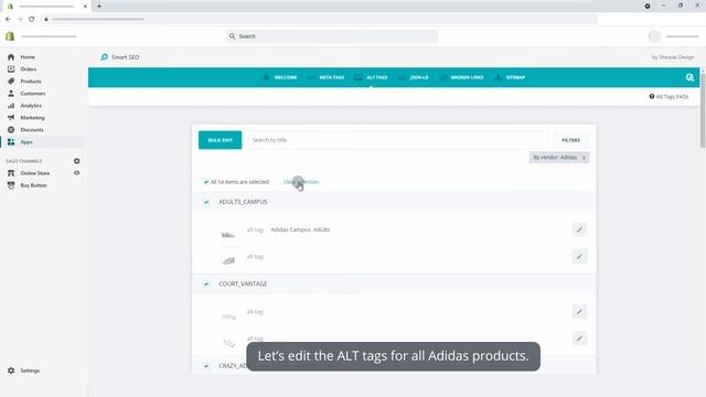 How to add image ALT Tags with Smart SEO for Shopify смотреть онлайн