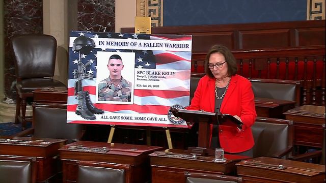 Senator Deb Fischer Honors the Life and Service of Shelby, NE Native Specialist Blake C. Kelly смотреть онлайн