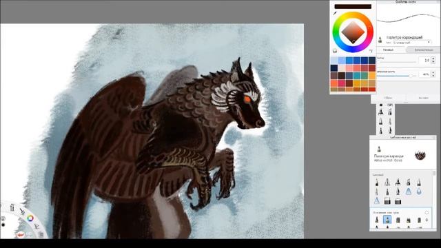 winged wolf sketch 03 смотреть онлайн