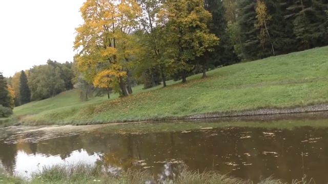 Осень , прозрачное утро ...Храм Николая Угодника пос Лебяжье смотреть онлайн