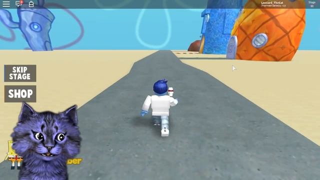 СБЕЖАЛ из КРАСТИ КРАБ / СПАНЧ БОБ в РОБЛОКС / ROBLOX Escape the Krusty Krab Obby! смотреть онлайн