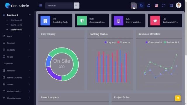 Bootstrap Admin Web App Templates Dashboard with LTR Light Theme смотреть онлайн