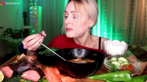 MUKBANG | морепродукты, том ям | seafood, tom yum не ASMR