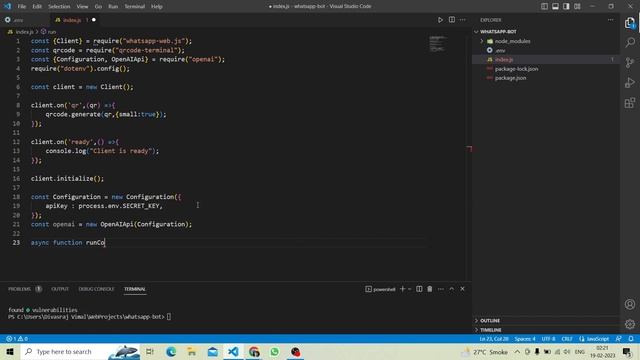 Create ChatGPT WhatsApp Chatbot in Node.js| Tutorial Video | Tech Creators смотреть онлайн
