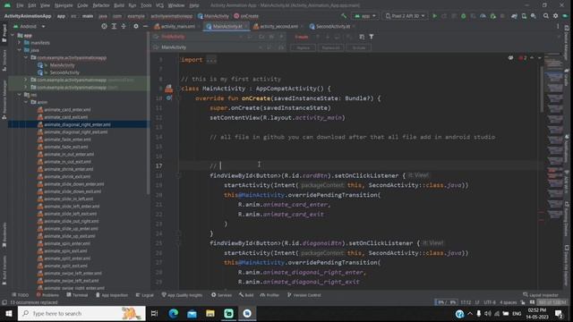 How to Implement Activity To Activity Transition Animation in Android Studio Kotlin смотреть онлайн